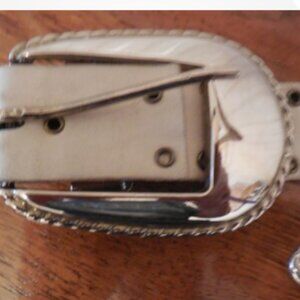 Revcor white studded belt